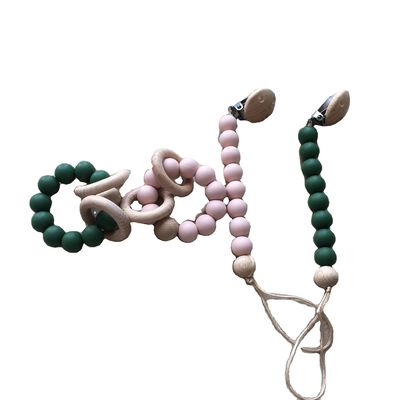 Pulsera modificada para requisitos particulares de la gota de la dentición del silicón para jugar infantil de los niños del bebé