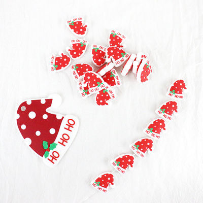 Gota BPA masticable de la dentición del silicón del sombrero de la Navidad libre para el bebé infantil