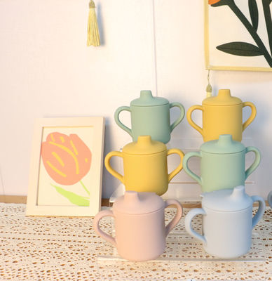 tazas de consumición del silicón 120ml para el ODM del OEM del entrenamiento del niño de los niños