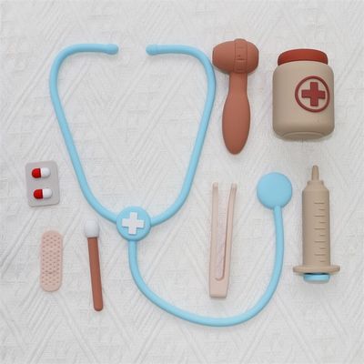 Juguetes de silicona para bebés ODM Eco-friendly MOQ 100 BPA gratis para niños Kit médico de silicona