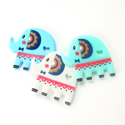 calidad  Elephant Food Grade Silicone Baby Teether BPA Free With Customize Logo fábrica