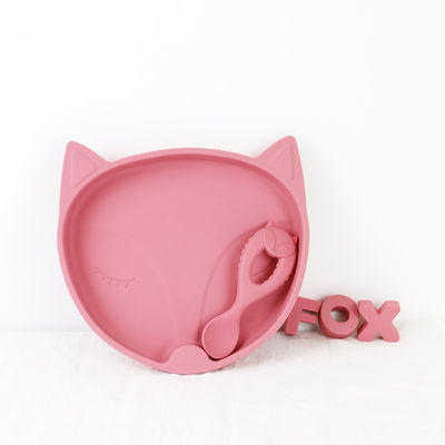 Nueva cuchara del silicón de la categoría alimenticia de cuchara del bebé de la llegada con los niños amistosos de Eco del niño que alimentan a bebé la cuchara animal del silicón del estilo