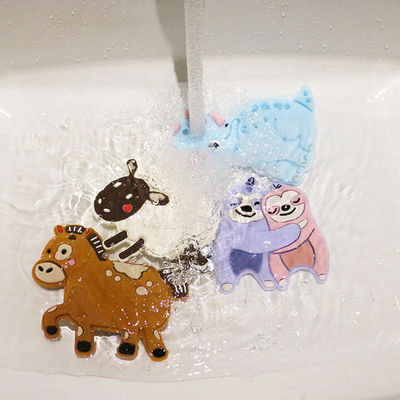 Silicón personalizado bebé colorido Teether con el caballo Dino Shape de las ovejas