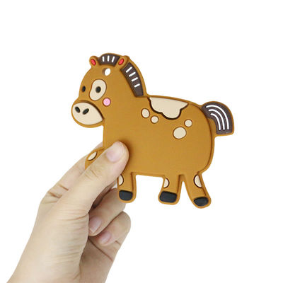 Silicón personalizado bebé colorido Teether con el caballo Dino Shape de las ovejas