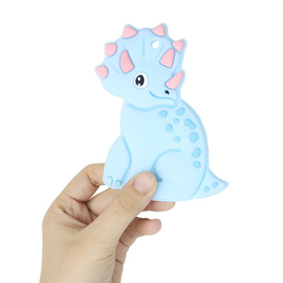 Silicón personalizado bebé colorido Teether con el caballo Dino Shape de las ovejas