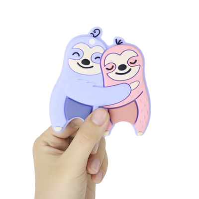 Silicón personalizado bebé colorido Teether con el caballo Dino Shape de las ovejas