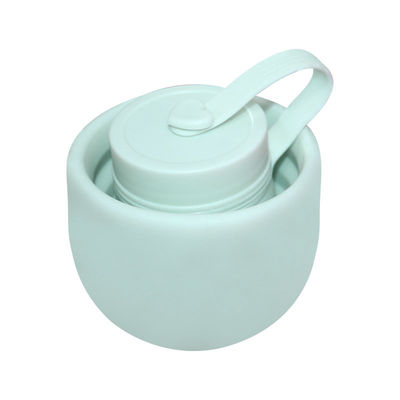 Suavidad 500Ml plegable de la botella de agua del silicón del ODM del OEM para correr