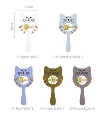 Traqueteo Teether de Kitty Shape Food Grade Silicone para el bebé
