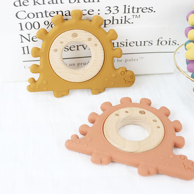 Pulsera de madera de los juguetes de los niños del silicón del multicolor para el niño