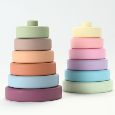 Juguetes funcionales multi del silicón del bebé coloridos con el material amistoso del grado médico de Eco
