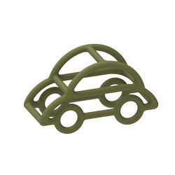 El silicón del bebé de la forma del coche juega el material no tóxico de la categoría alimenticia del multicolor