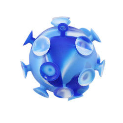 El silicón coloreado multi del bebé juega la bola de la ventosa para los niños va de fiesta