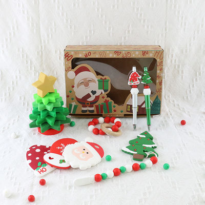 El silicón del bebé de la categoría alimenticia del OEM juega Eco amistoso para el amontonamiento del árbol de navidad