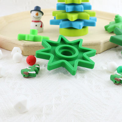 Babe Soft Silicone Stacking Rings bloquea con forma del árbol de navidad