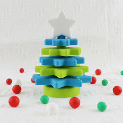 Babe Soft Silicone Stacking Rings bloquea con forma del árbol de navidad