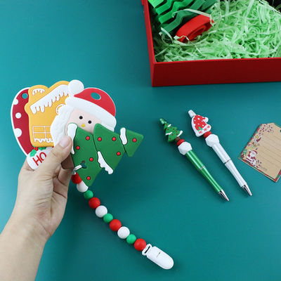 Juguetes libres del silicón del bebé de BPA, apilador del árbol de navidad para los niños Teether