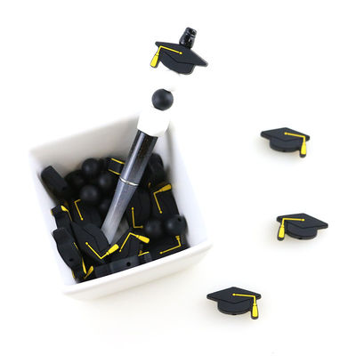 Gotas focales modificadas para requisitos particulares del silicón para el clip DIY de la pulsera de la graduación de las plumas