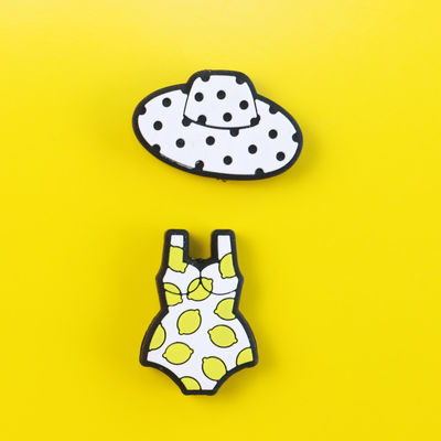 Gotas de encargo del silicón el echar los dientes con forma del traje de baño del bikini de las gafas de sol del verano
