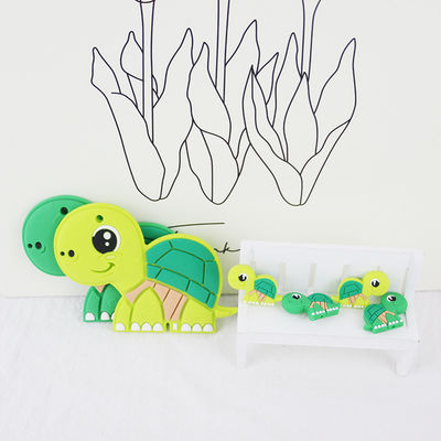 Gotas animales del pequeño silicón, bebé Teether de las gotas del silicón para la pulsera de cadenas del collar