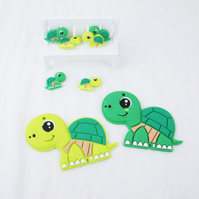 Gotas animales del pequeño silicón, bebé Teether de las gotas del silicón para la pulsera de cadenas del collar