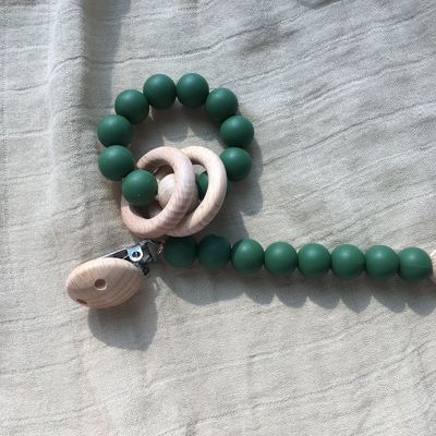 Pulsera modificada para requisitos particulares de la gota de la dentición del silicón para jugar infantil de los niños del bebé
