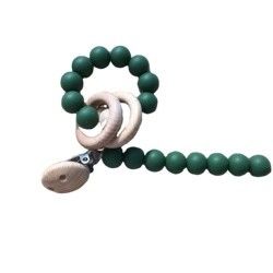 Pulsera modificada para requisitos particulares de la gota de la dentición del silicón para jugar infantil de los niños del bebé