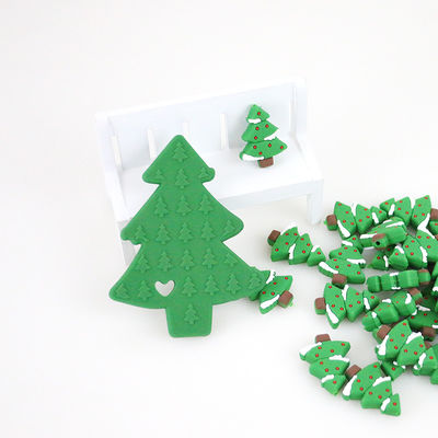 Mini Food Grade Christmas Silicone gotea para el collar de la cadena del pacificador de DIY