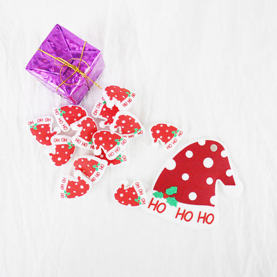 Gota BPA masticable de la dentición del silicón del sombrero de la Navidad libre para el bebé infantil