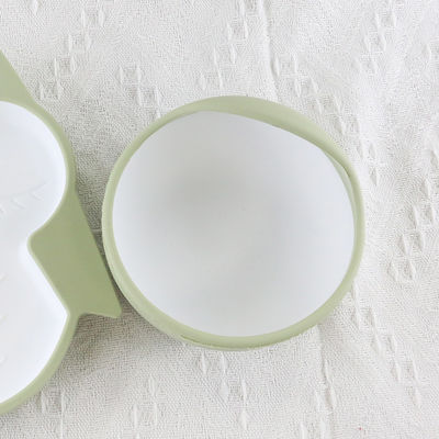 Sistema libre de encargo del cuenco de los alimentos para niños de BPA, cuenco del silicón del bebé de la succión de la categoría alimenticia