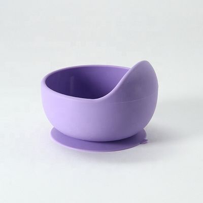 El cuenco durable del silicón de los colores multi fijó suavemente flexible para la alimentación del bebé