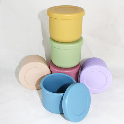 Sistema libre del cuenco del silicón de BPA, silicón Bento Boxes With Customized Logo