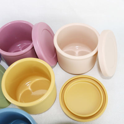 Sistema libre del cuenco del silicón de BPA, silicón Bento Boxes With Customized Logo