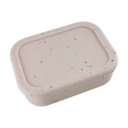 3 envases del almuerzo del silicón del compartimiento, silicón reutilizable Bento Lunch Box Leak Proof
