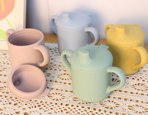 tazas de consumición del silicón 120ml para el ODM del OEM del entrenamiento del niño de los niños