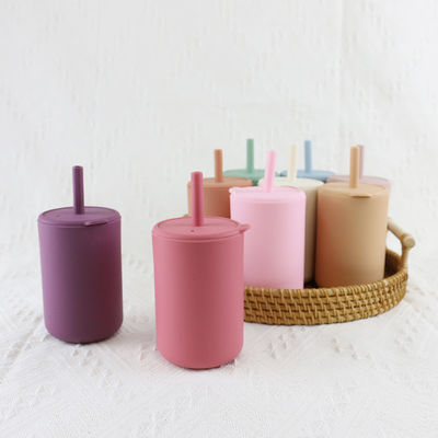 No deslice la prenda impermeable libre del sistema de la taza del silicón de los niños de BPA para el pequeño bebé