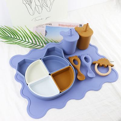 Categoría alimenticia suave de la taza de los niños del silicón de la prueba del escape con el OEM de la paja de la tapa