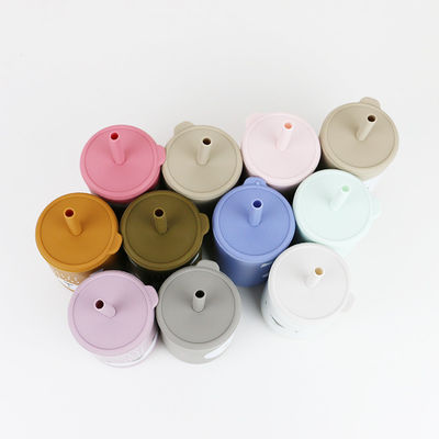 BPA Straw Cup Silicone Coffee Mug libre para la consumición de los niños del niño