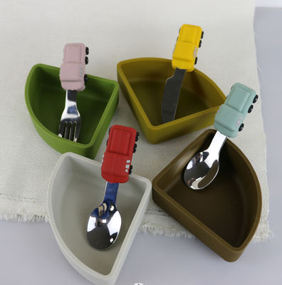 Bifurcación de acero inoxidable modificada para requisitos particulares del color con la manija del silicón de la forma del coche