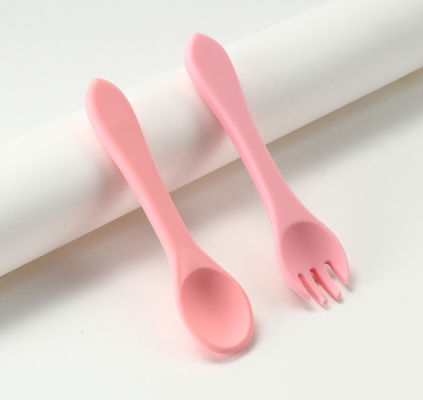 Bifurcaciones y cucharas del silicón del ODM del OEM sostenibles para la alimentación del bebé