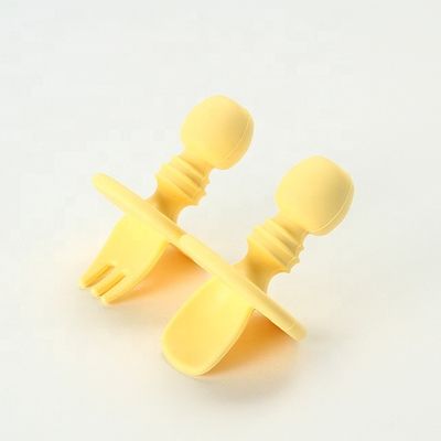 Mini Food Grade Silicone Forks y las cucharas BPA liberan no tóxico para el bebé