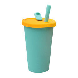 Taza portátil de los niños del silicón de la prueba caliente para el jugo 300ml 350ml de la leche del té