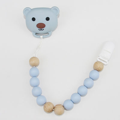 Cadena del pacificador del bebé del silicón de la categoría alimenticia con forma animal linda de la panda
