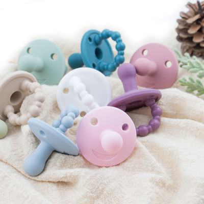 Tenedor de la bolsa de Cat Kitty Shape Silicone Pacifier Case para los pacificadores que echan los dientes del bebé
