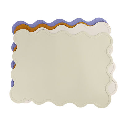 Cat Face Kids Silicone Placemat, estera de alimentación de Mat Heat Resistant Waterproof de la mesa de comedor del silicón