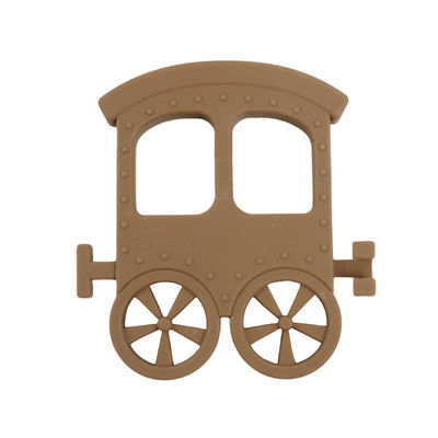 Poco bebé Teether del silicón del tren para el collar Toy Non Toxic