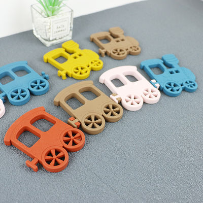 Poco bebé Teether del silicón del tren para el collar Toy Non Toxic