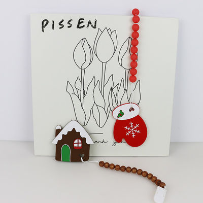 Árbol de navidad Teether, gotas de goma suaves seguras del silicón de DIY para la dentición