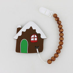 Árbol de navidad Teether, gotas de goma suaves seguras del silicón de DIY para la dentición