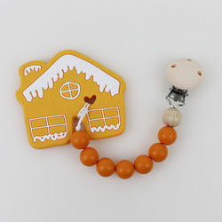Árbol de navidad Teether, gotas de goma suaves seguras del silicón de DIY para la dentición