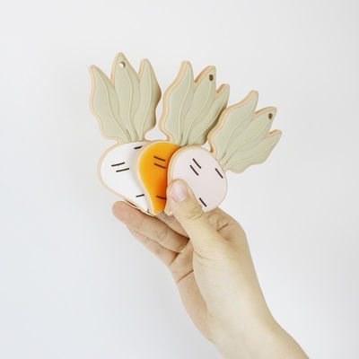 Ovejas Bunny Personalised Silicone Teether BPA libre para el bebé recién nacido